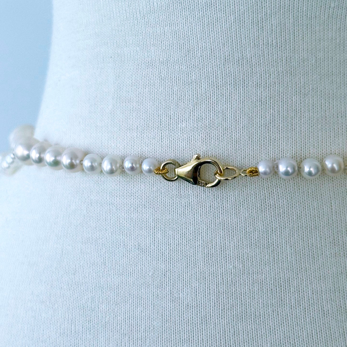 Gold & Semi Precious Centerpiece Pearl Draped Necklace
