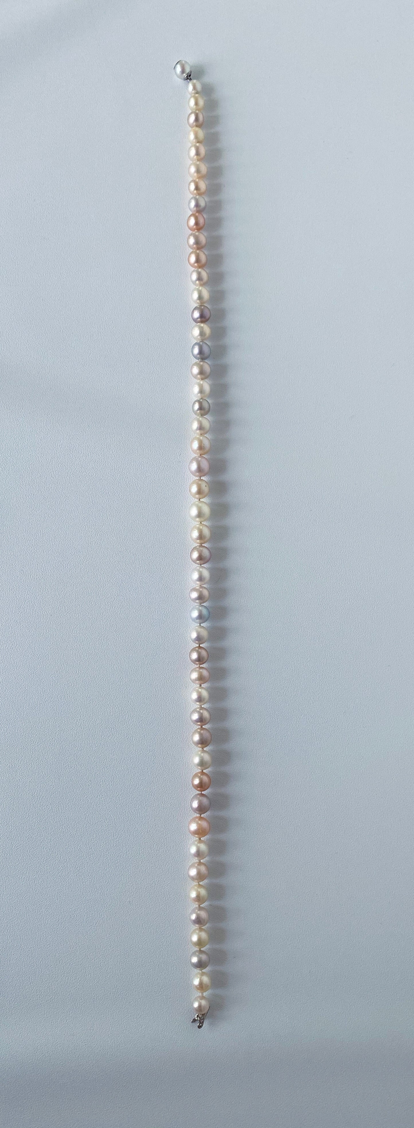 Marina J. Multi Colored Pearl Necklace with 14k White Gold Clasp