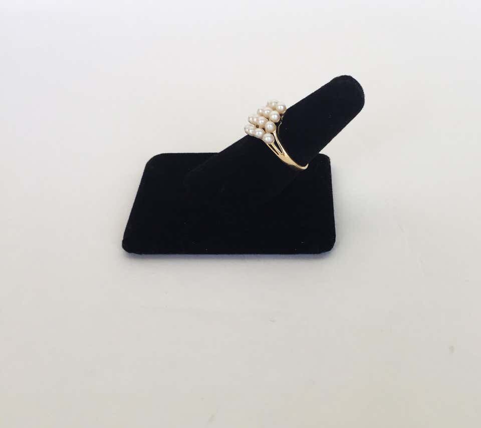 White Pearl and 14 Karat Yellow Gold Ring