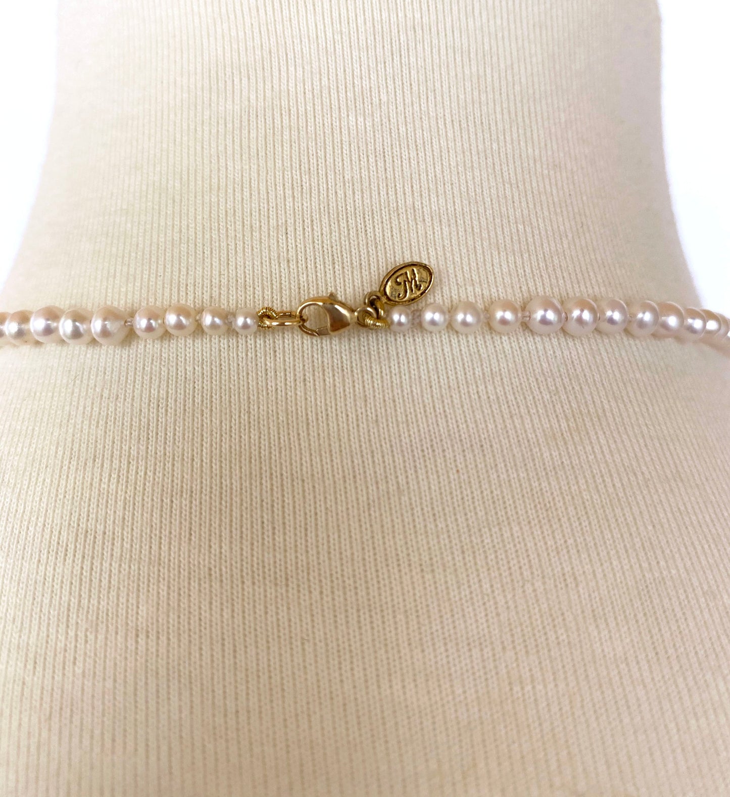 Graduated Pearl, Ruby and 14K Yellow Gold, Chandelier Necklace