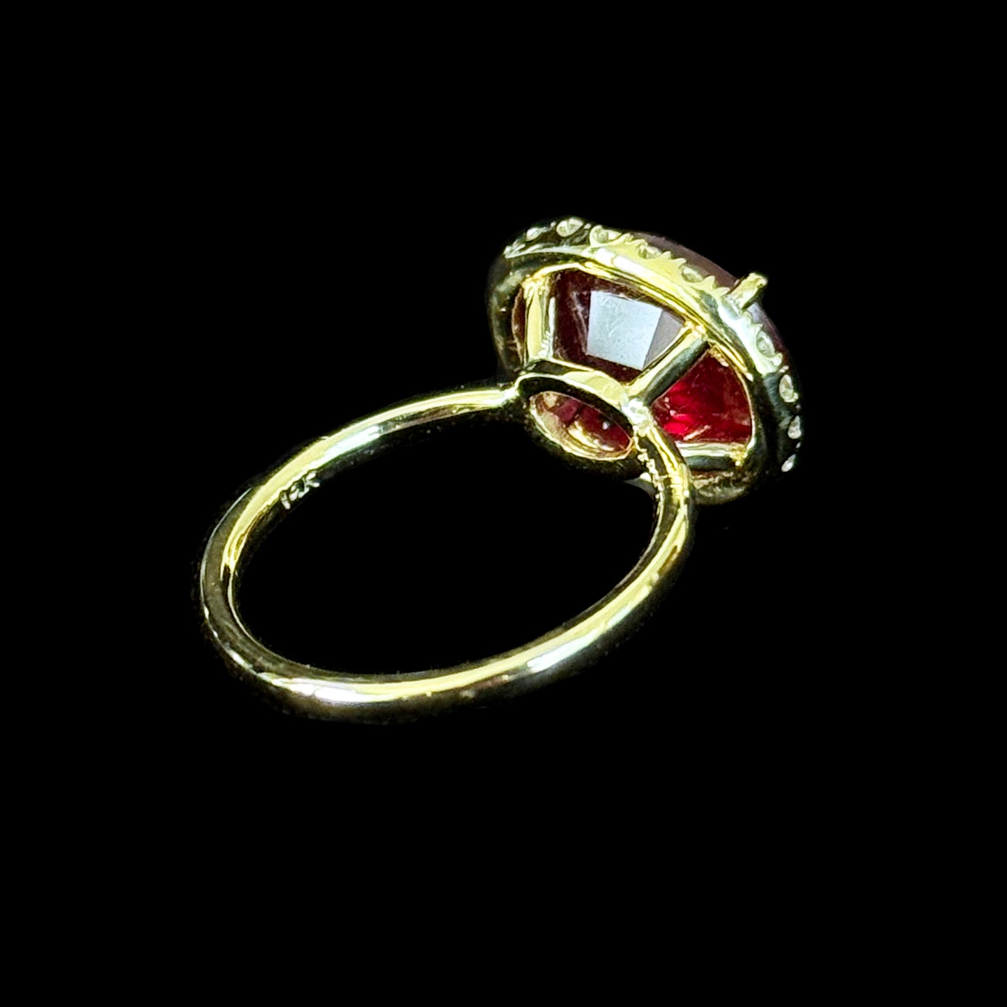 Ruby, Diamond & Solid 14k Engagement Ring