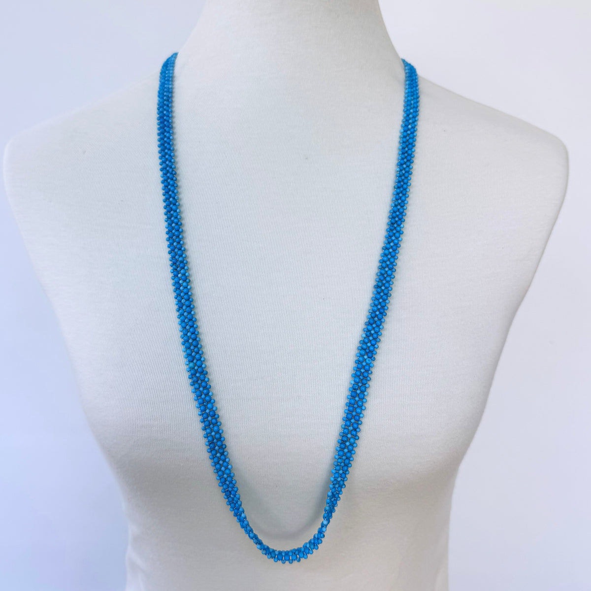 Turquoise, Pearl & Solid 14k Gold Sautoir