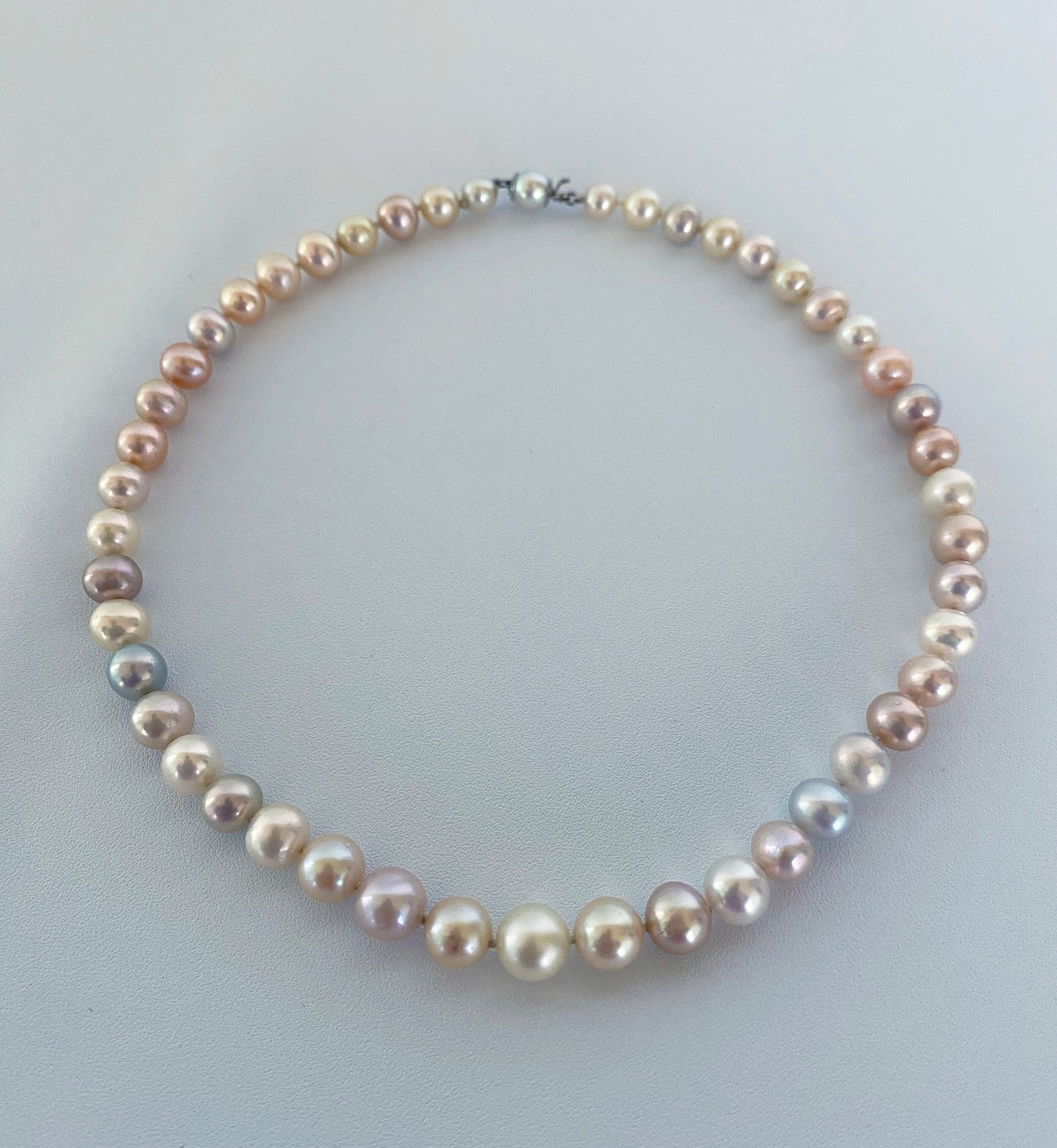 Marina J. Multi Colored Pearl Necklace with 14k White Gold Clasp